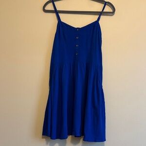 Express Blue Spaghetti Strap Dress